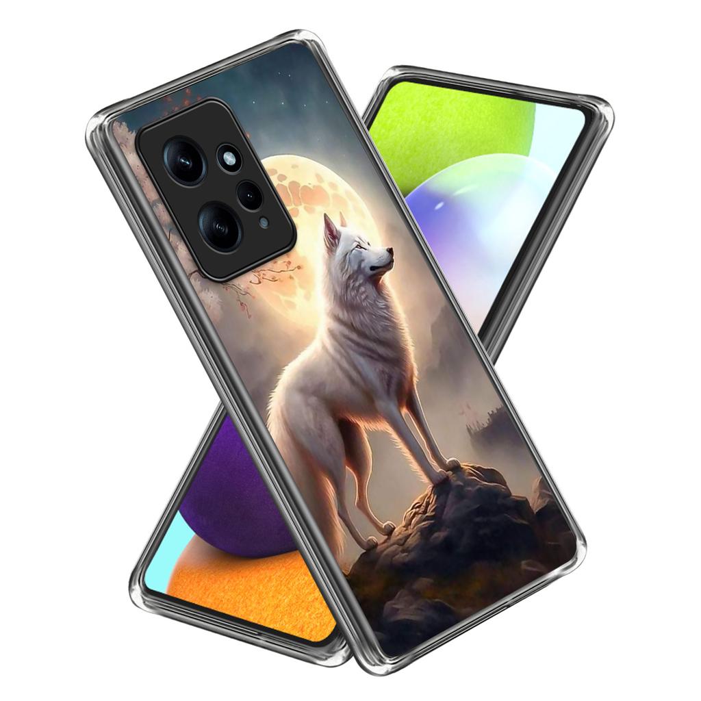 For Xiaomi Redmi Note 12 4G Case Scratch-Proof TPU Pattern Printing Back Phone Cover
