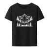 Mountain Forest Kayak Canoe Paddling Modal Print T Shirt Humor Style Hipster Streetwear UnisexShort Sleeve Special Gift Tops
