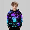 Autumn 3D Printed Hoodies Fashionable Casual Sports Long Sleeved Children's Boy Hooded Sweatshirts