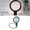 5X 15X Hanging Neck Magnifying Glass 3 Colour LED Light USB Gooseneck Page Magnifier for Sewing Repairing