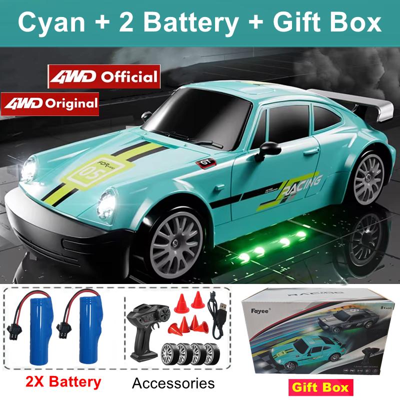 4Wd Rc Drift Car With Led Light 2.4G Radio 20Km/H High Speed Remote Control Racing Cars Vehicle Model Toy Gift For Boy Girl Kid