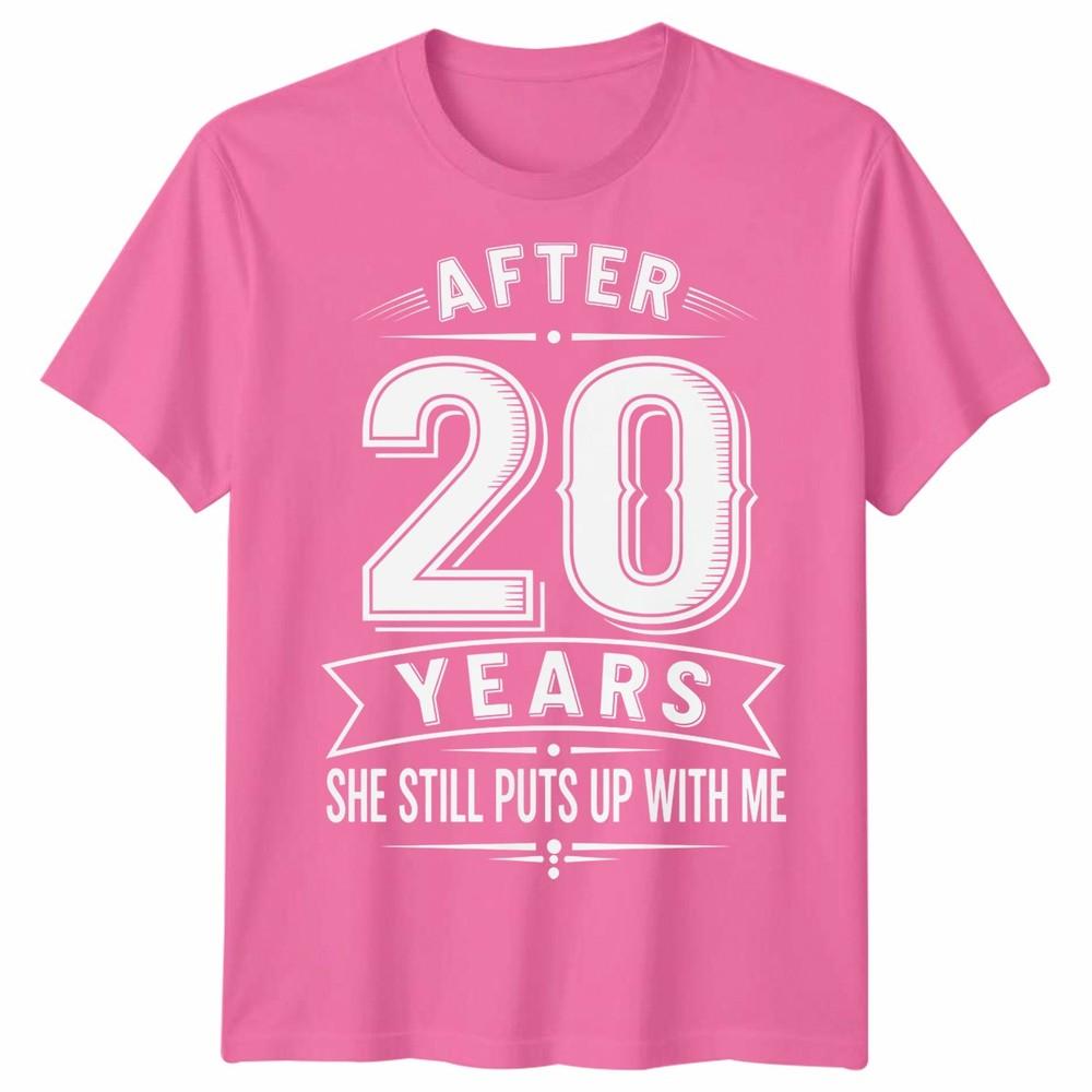 20th Wedding Unisex T Shirt Anniversary Gifts For Husband Or Wife After 20 Years