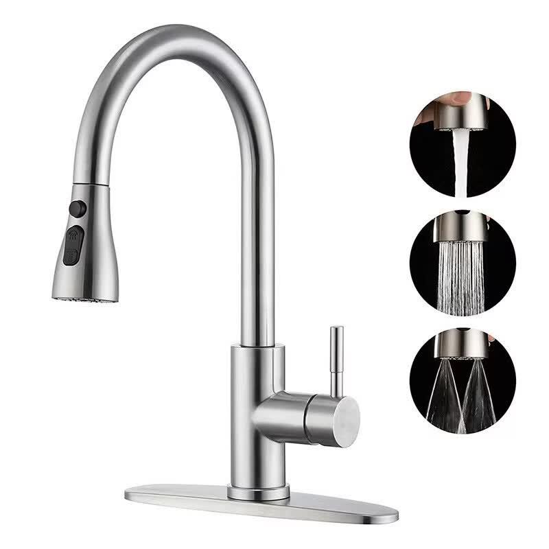 Hanton 304 Stainless Steel Universal Kitchen Faucet