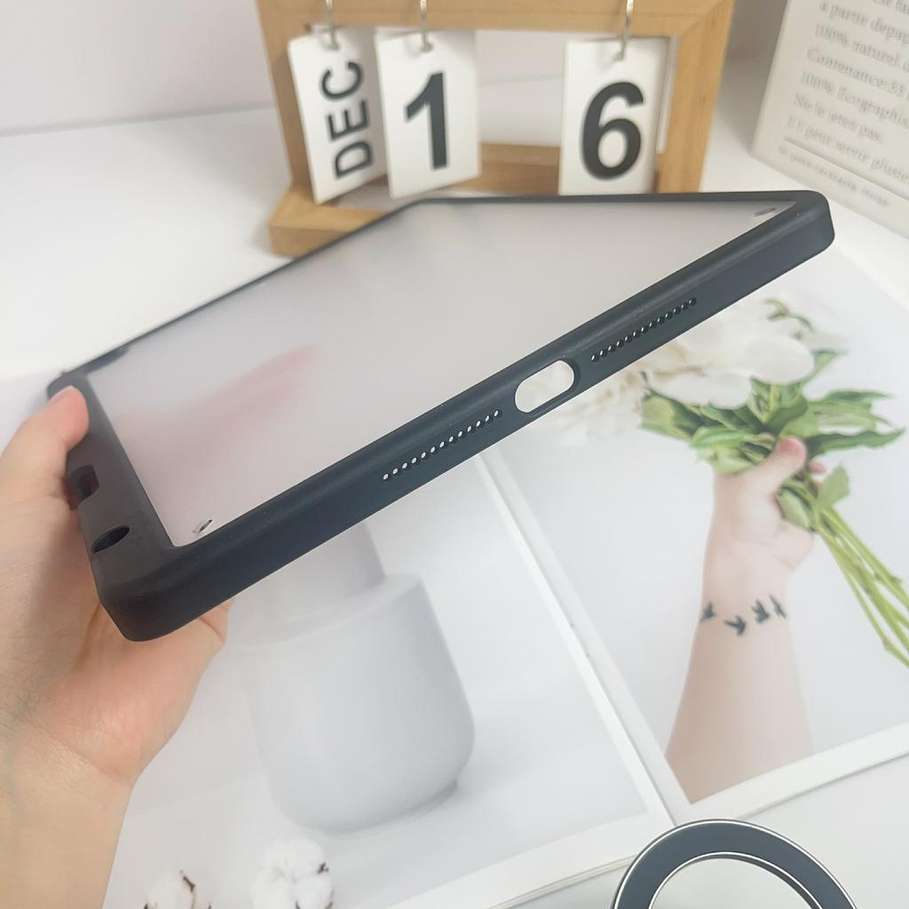 Tablet Case For iPad 10.2 (2021)/(2020)/(2019),Acrylic+PC Matte Cover with Pencil Holder