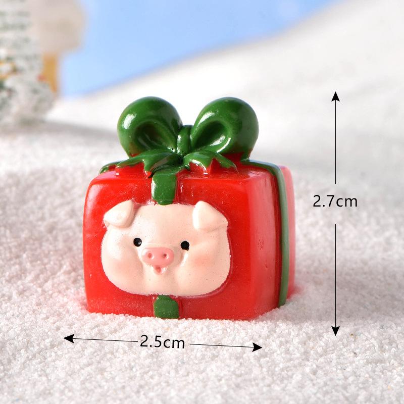 Christmas Decoration Ornaments Xmas Micro Landscape New Year 2026 Miniatures Home Decorative Santa Claus Figurines Home Decor