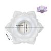 Silicone Lotuses Shape Craft Mold Candle Holder for Plasters Resin Candle DIY Projects and Holiday Mould