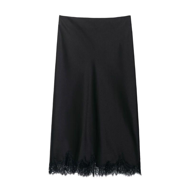 

Zbzr Весеннее Новое Поступление Женская Одежда Модный Стиль Кружевной Топ и Юбка с Воротником Хомут 5919203 5919204 High Skirt L