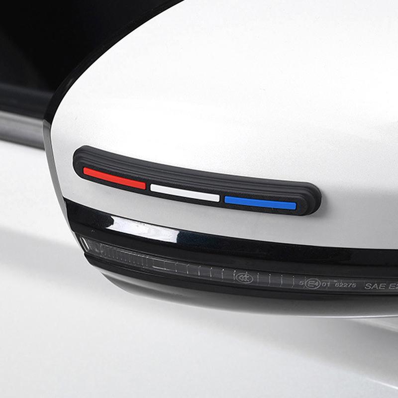 4Pcs Car Door Anti-Collision Strip Door Opening Anti-Collision Sticker Anti Scratch Rear View Mirror Protective Strip Anti-Scratch Protection Strip