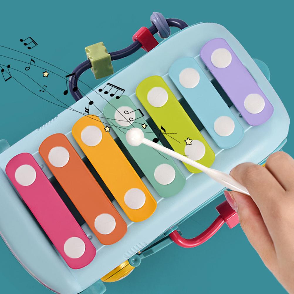 Musikinstrument Babyspielzeug Klopf-Piano Busform Musiklernspielzeug Hand-Auge-Koordination