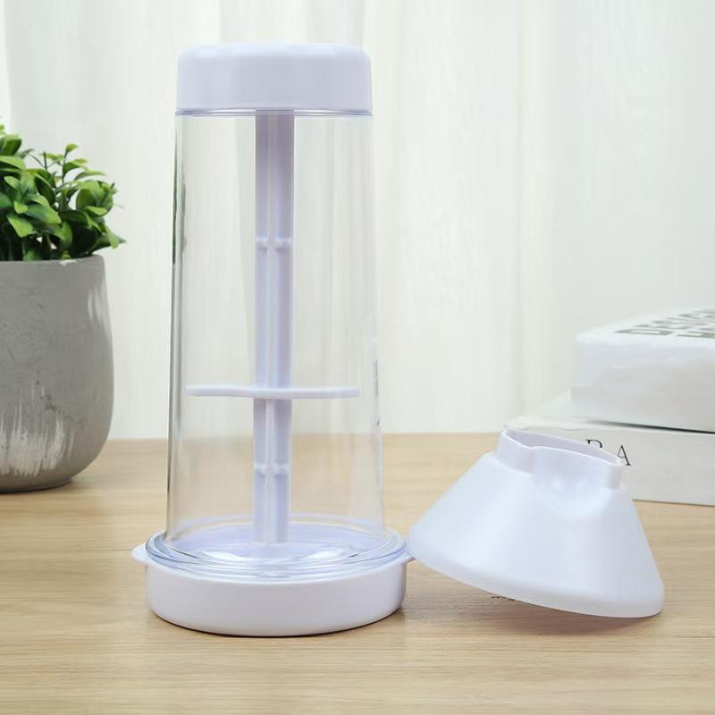 Setaccio a Mano Semiatomatico per Farina con Manico, Mixer per Farina, Strumenti per la Cottura Domestica, Setaccio per Farina in Plastica, Gadget da Cucina