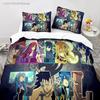 3D Print Fairy Tail Anime Natsu Bedding Set Duvet Cover Bed Set Quilt Cover Pillowcase Comforter King Queen Size Boys Adult