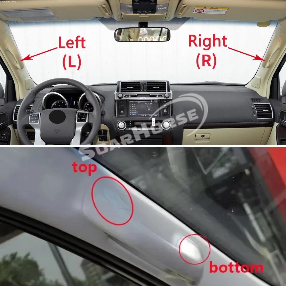 Inner A-pillar Handle Roof Grab Armrest Grip Assistant Handle Screw Plug Cover Cap For Toyota Land Cruiser Prado LC150 10-19