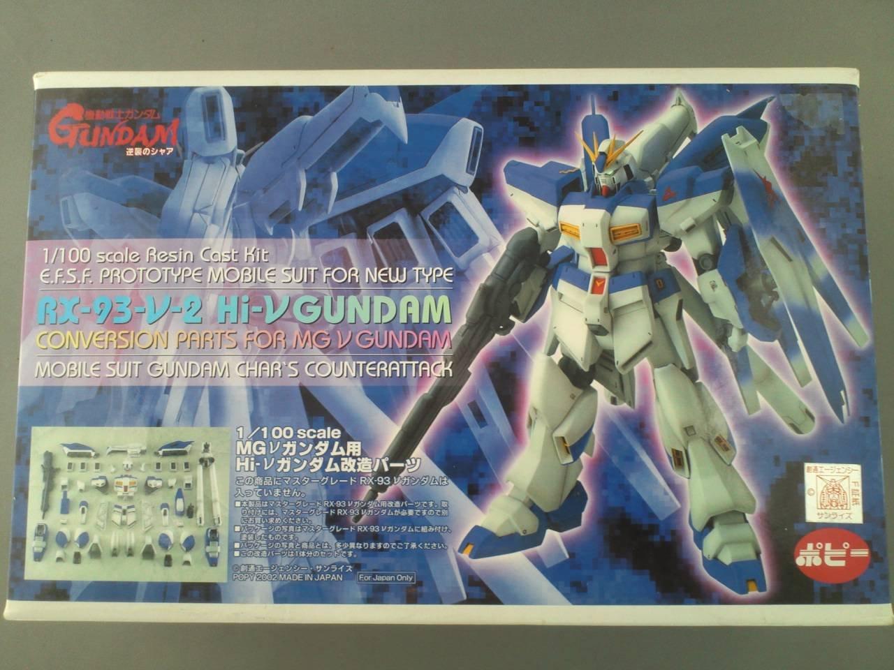 

Модификационные детали Hi-NU масштаба 1/100 для MG NU Gundam