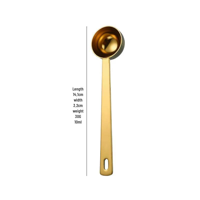 304 Stainless Steel Measuring Spoons 5ml-30ml, Long Handle for Coffee, Milk Powder, and Baking