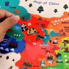 3D Wooden Map Puzzle: Enlightenment Edition for Children 10+ Years - Early Education Toy