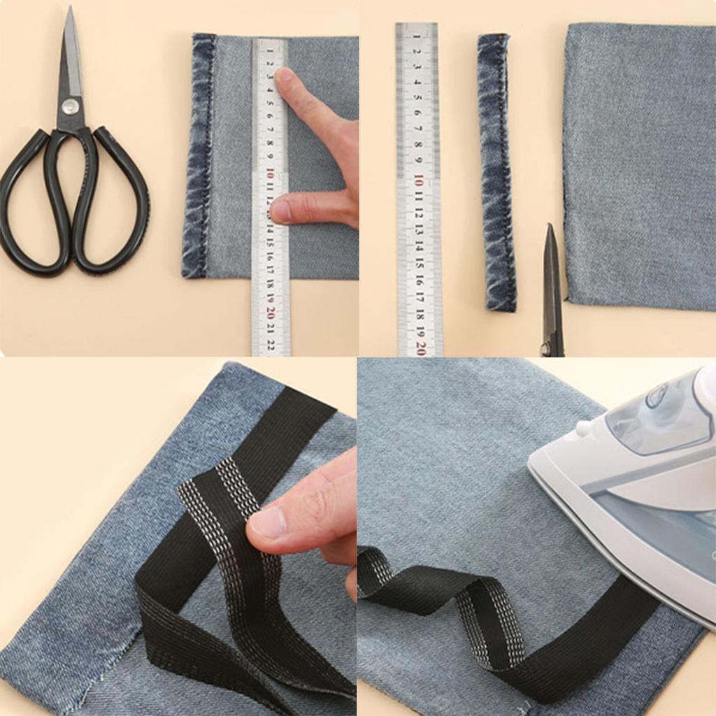 5yards Self-Adhesive Pants Paste Iron on Polyester Trouser Edge Paste For DIY Clothing Sewing Jean Pants Hemming Tape Supplies