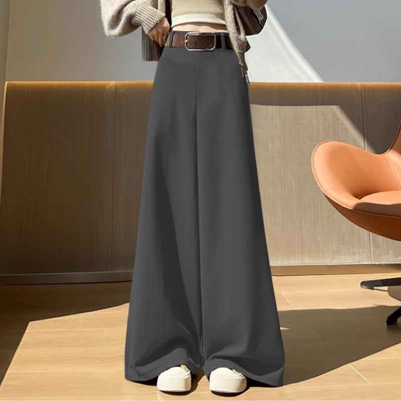 ZANZEA Women Casual Solid Color Loose Wide Leg Pants