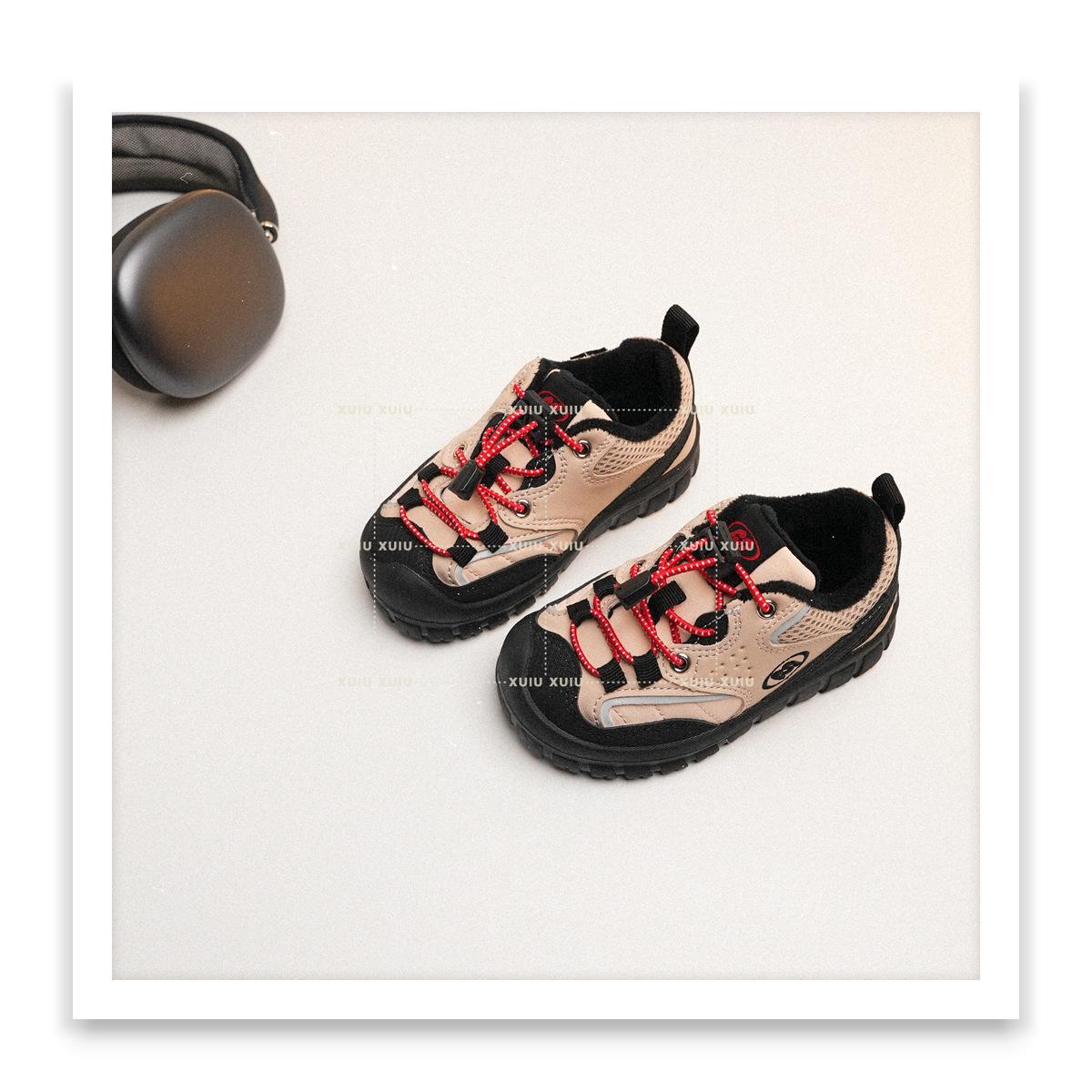 

XSHX Mountain Outdoor Children s Waterproof Leather Hiking Shoes Autumn and Winter Boys and Girls Fleece [Wenzhou Shoes] 23
