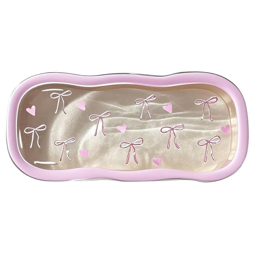 Pink Bow Glasses Case Cherry Eyewear Holder Fashion Eyeglass Case  for Sunglasses Reading Glasses