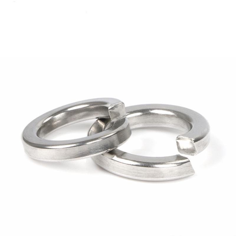 304 Stainless Steel Split Spring Washer M3-M30 - American Standard GB93 Metal Spacer Washer