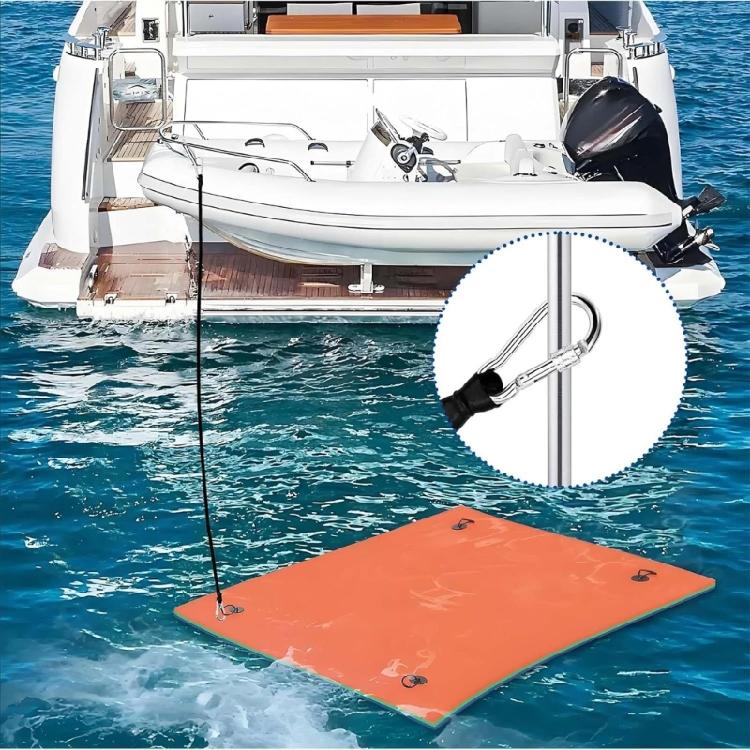 2pcs Floating Lake Pad Bungees Tie Down Cord Hight Strength Rope for Anchoring Water Mats Tents Campgear