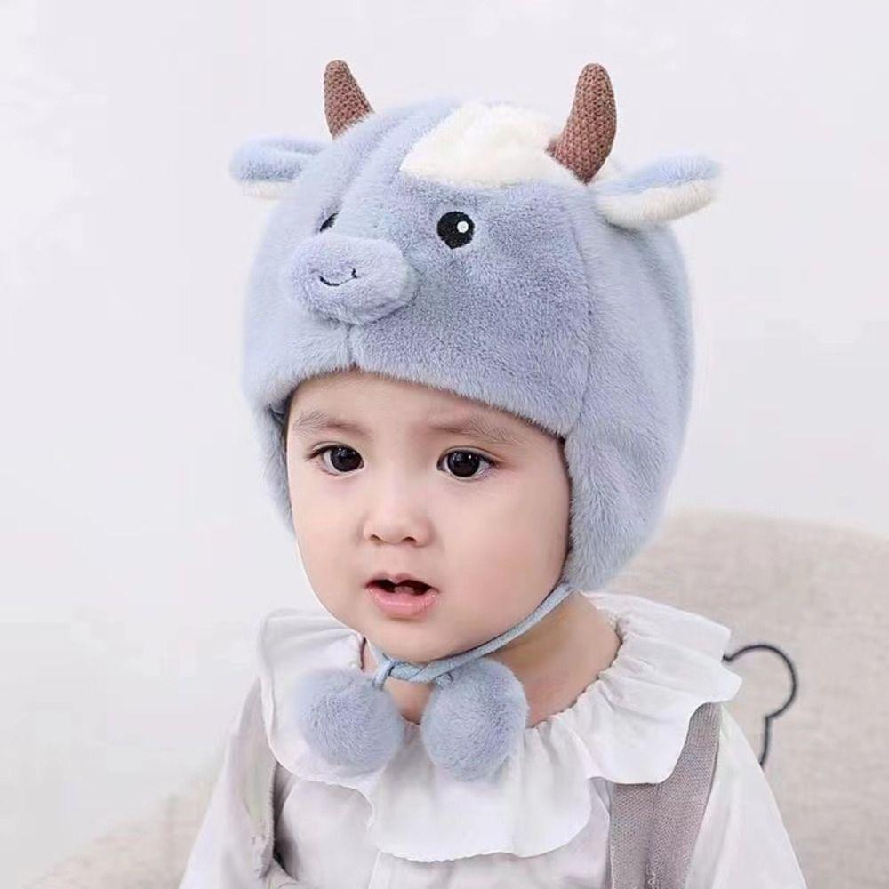 Ear Protection Winter Baby Hat For 2-8 Months Baby Baby Warm Cap Cartoon Infant Beanie Cap  Baby