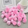 50pcs Artificial Flowers PE Foam Roses Head Bear Handmade Wedding Home Garden Holiday Party Decor Scrapbook Gifts Box Diy Wreath