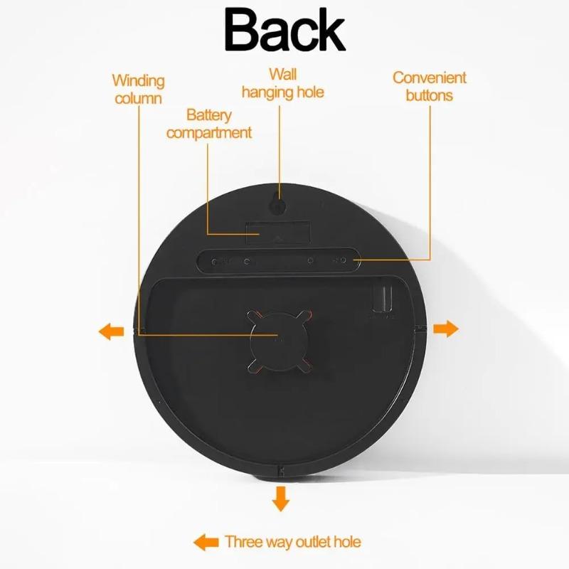 LED Wall Clock With Remote Control Auto Dimming 10 Level Brightness Digital Alarm Clock For Home Farmhouse Office