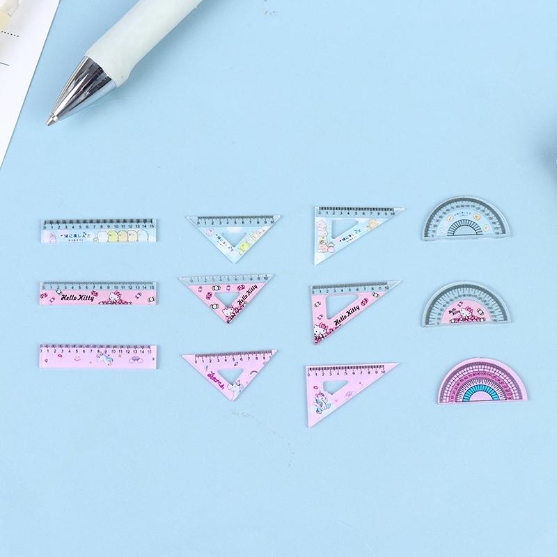 4Pcs/Set 1:12 Dollhouse Simulation Learning Ruler Model Dollhouse Learning Props