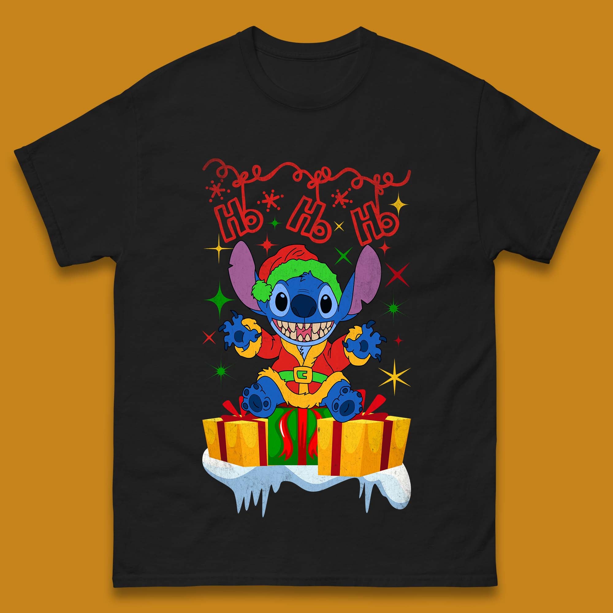 Elf Stitch Christmas Mens T-Shirt Womens Tops Tees 2XL