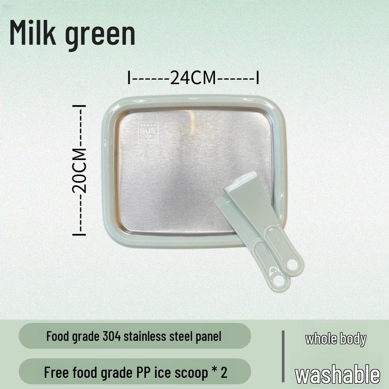 Compact DIY Yogurt & Ice Cream Maker for Kids with 304 Ice Tray