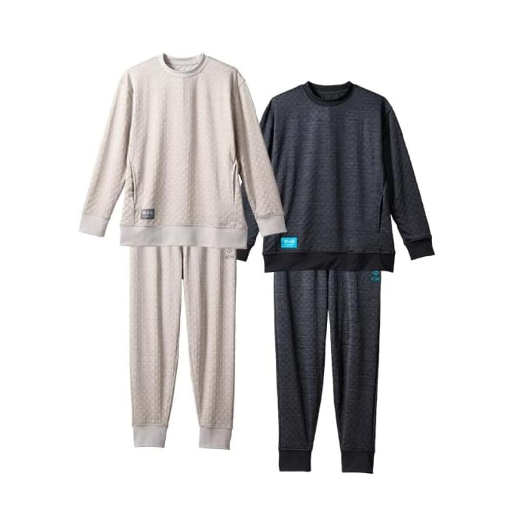 Комплект одежды для восстановления и RESNO MAGNE Recovery Wear PLUS Меланж [Colantotte] С длинным рукавом (Верх Низ) Мужские и женские (JP, Алфавит, XL, Бежевый)