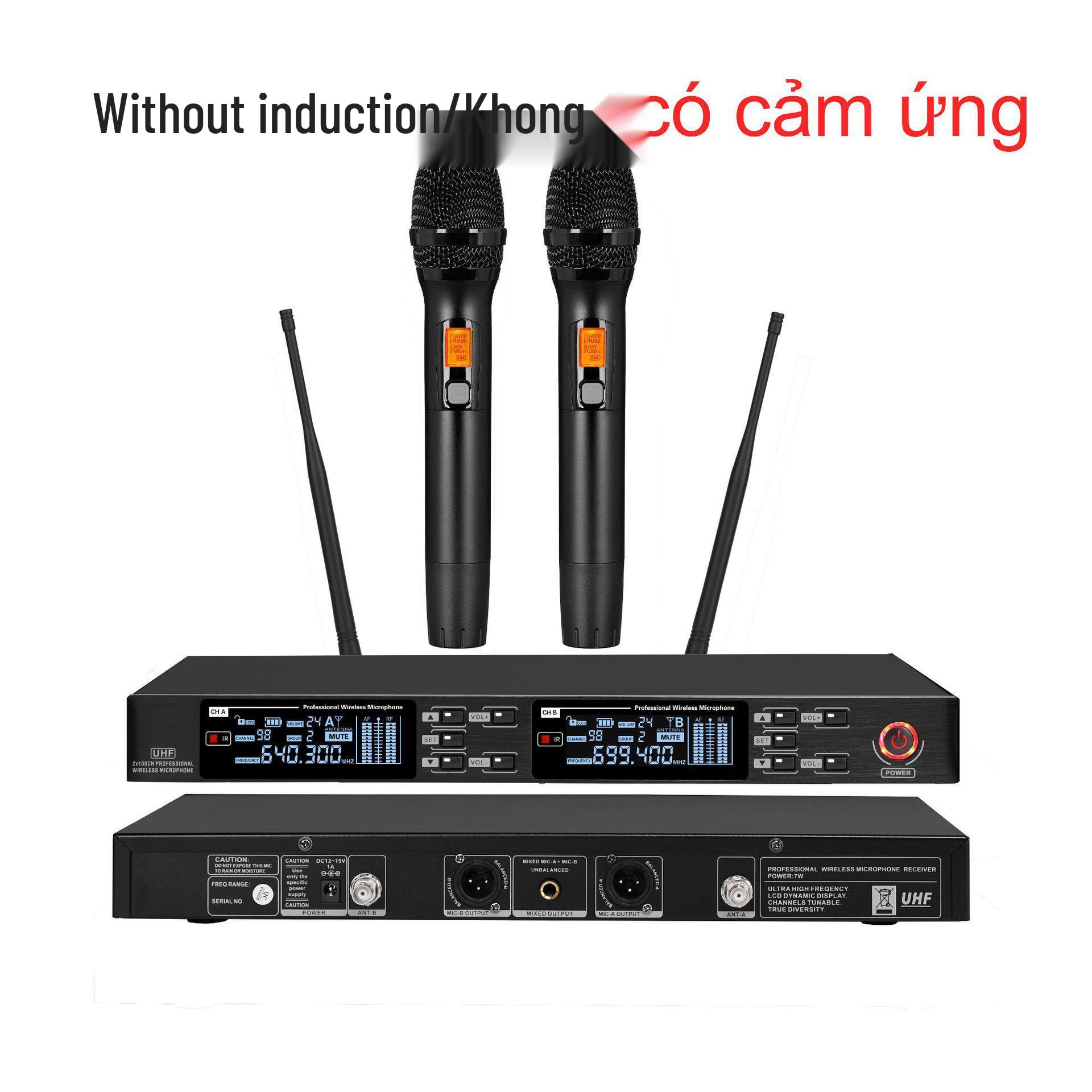 

KTV U-Band Infrared Dual Wireless Lavalier & Headset Microphone for High-End Stage & Conference Use EU Plug