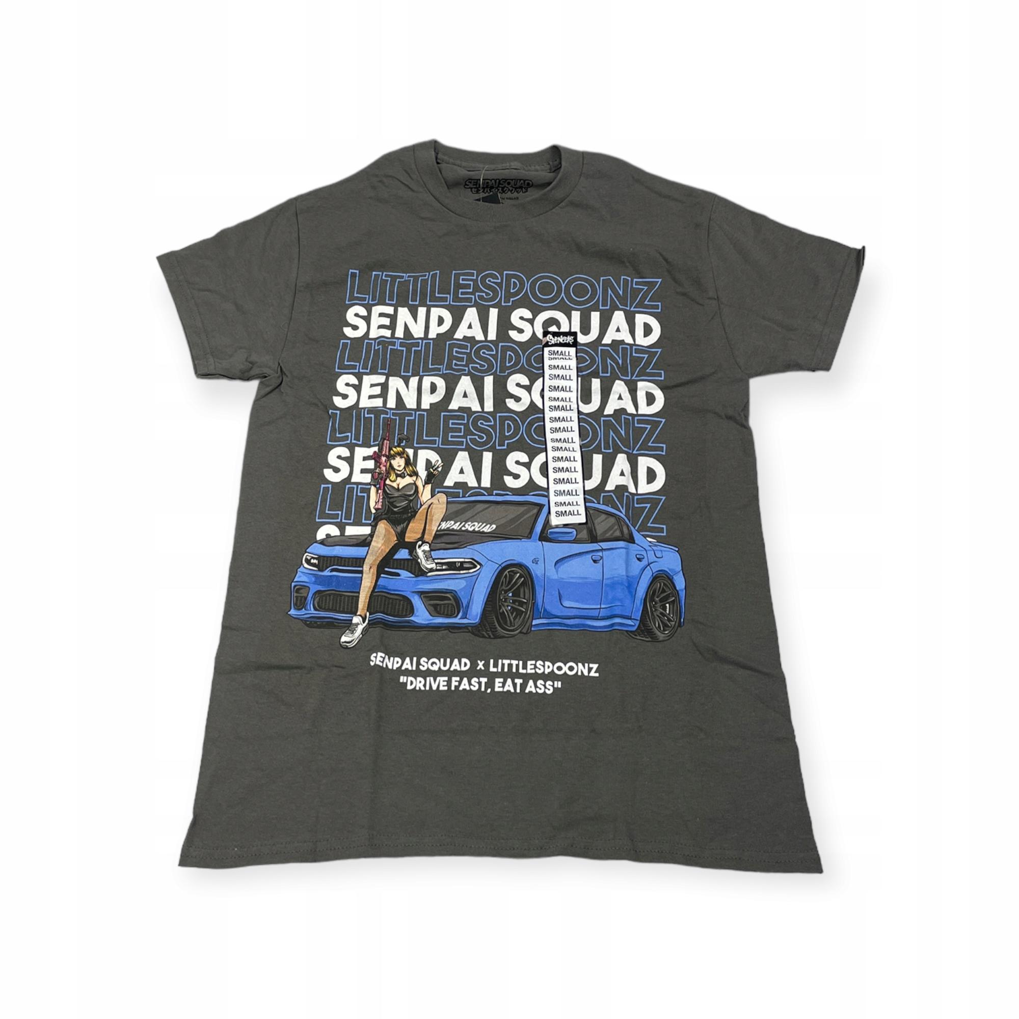 

Koszulka T-shirt męski okrągły dekolt SPENCER S SENPAI SQUAD M