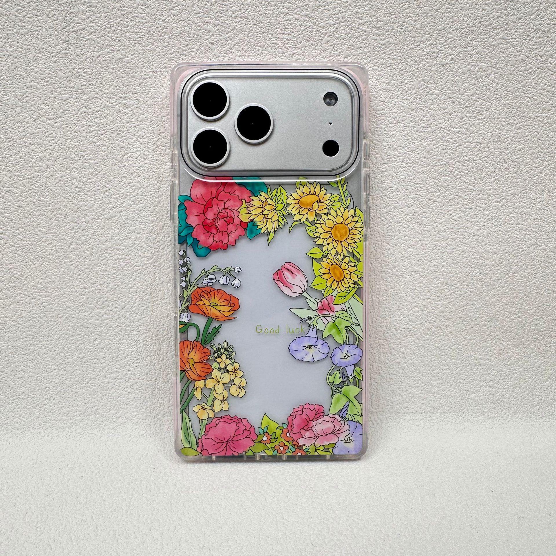 

Summer Ocean Floral Phone Case for iPhone 17 Pro Max - Drop-Proof Protective Cover iPhone 15 Pro Max