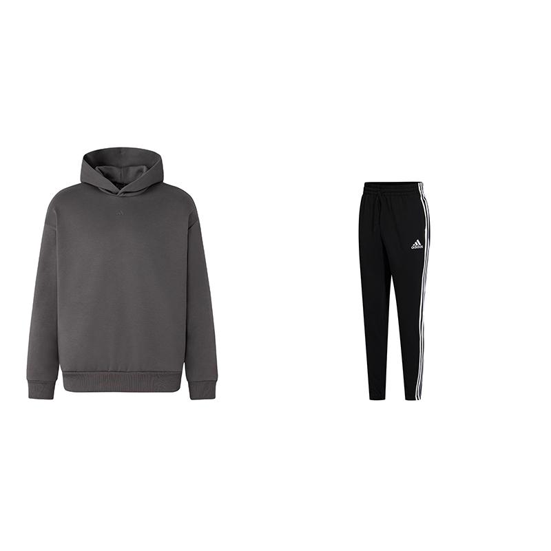 

Adidas Толстовка с капюшоном из флиса с буквенным логотипом, классическая, три полоски, трикотажный спортивный костюм в стиле ретро, унисекс, толстовки с капюшоном, спортивные костюмы IX1964+GK8995 S