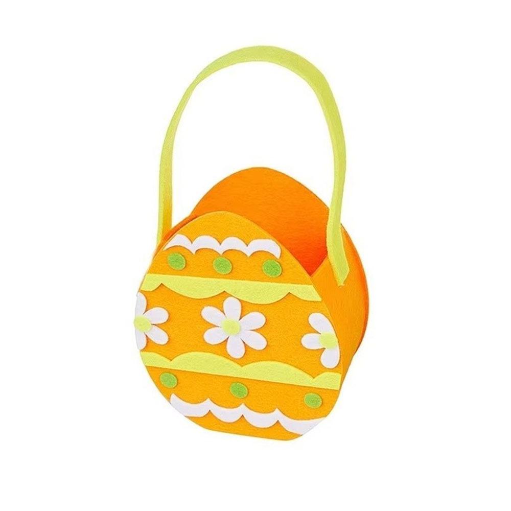 Felt Easter Candy Gift Bag With Handle Easter Bunny Basket Children's Gift Candy Bag  Egg Hunting