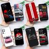 Japan JDM Sports Car Case For OPPO Find X5 X3 Lite Pro A15 A16 A52 A72 A5 A9 A31 A53 A83 A93 A54 A74 A94 Cover