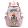 Zaini One Piece Adolescenti Zaino per Laptop Monkey D. Luffy Capacità Cartone Animato Studenti Borse da Scuola Viaggio all'Aperto Casual Borsa per Libri