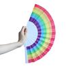 Fan Summer Gift Folding Rainbow Folding Dance Photo Prop Tool Handle Hand Fan Rainbow Folding Fan