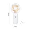Small Portable Fan Handheld Lightweight Pocket Size Mini Fan USB Rechargeable for Home Work and Travel