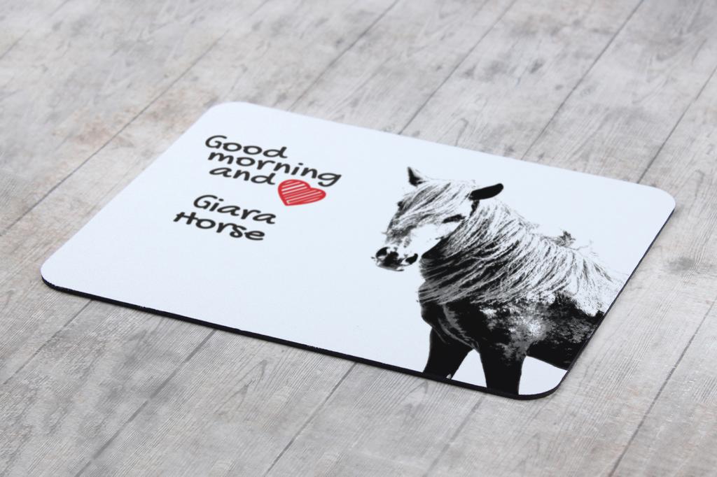 Giara Horse - mouse pad with print, personalized pad with a horse, unique gadget for an office worker from the Art-Dog brand