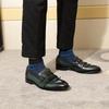 Breathable European Style Mens Loafers Genuine Leather Double Buckle Monk Strap Shoes Wedding Party Banquet Slip On Men Footwear