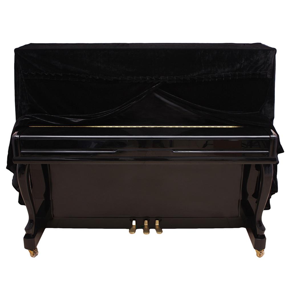 5Colors Fashionable Pleuche Upright Full Piano Dust Cover  Instruments Accessory Decoration