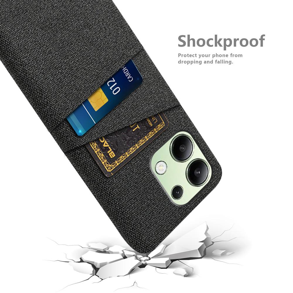 For Xiaomi Redmi Note 13 4G Phone Case Hard Protective Cover with Dual Card Holder