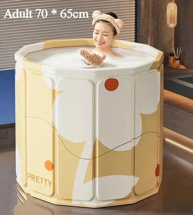 Factory Direct Foldable Bath Tub Thickened Environment-friendly PVC Bath Tub Portable Bathtub for Children and Adults