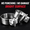 Stainless Steel Pipe Connection Hoop 40-76mm Steel Pipe Clamp Strong Hose Clamp