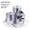 White Crimped Edge Disposable Muffin Cups – High Temperature Resistant, Oil-Proof Baking Cups