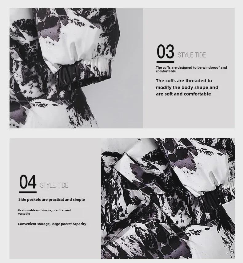 Herren Trend Stehkragen Dicke Baumwolle Pufferjacke - Warme, Locker sitzende Winterjacke