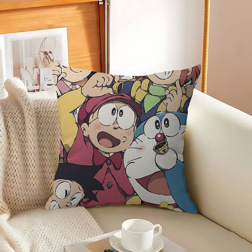 Classic Children Anime D-Doraemon Pillow Gift Home Office Decoration Bedroom Sofa Car Cushion Cover Case 45x45